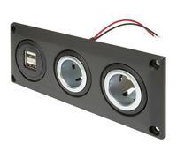 ProCar 67345000 Triple socket Power USB-C/A 12/24 V DC Automotive ...