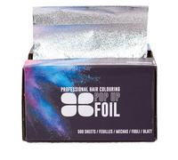 Procare Embossed Silver Hair Foil Pop Up Sheets - 500 Pre-Folded Sheets (130 x 280mm) Professional Grade Large Hair Dressing Hair Foils for Colouring, Highlights & More.