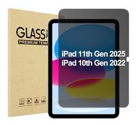 ProCase 1 Pack Privacy Screen Protector for iPad 11th Generation 2025 11 Inch/ 10th 10.9 Inch 2022, Anti-Spy Tempered Glass Film for iPad 11/10 gen 11" 10.9"