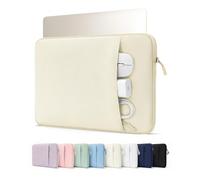 ProCase 13 Inch Laptop Sleeve for MacBook Neo/Air/Pro A18/M5/M4/M3/M2/M1,Dell XPS Googlebook 13.4", Slim Travel Laptop Case with Soft Lining & Front Pocket, Also Fit 13" HP Lenovo ASUS Acer -Beige