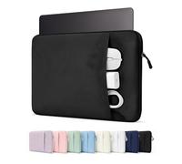 ProCase 13 Inch Laptop Sleeve for MacBook Neo/Air/Pro A18/M5/M4/M3/M2/M1,Dell XPS Googlebook 13.4", Slim Travel Laptop Case with Soft Lining & Front Pocket, Also Fit 13" HP Lenovo ASUS Acer -Black