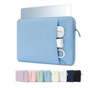 ProCase 14 Inch Laptop Sleeve for MacBook Pro 14 M5/M4/M3/M2/M1, HP/Acer/ASUS/Lenovo Dell Googlebook Chromebook 14", Slim Travel Laptop Case with Soft Lining & Large Front Pocket -Airblue