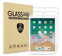 ProCase 2 Pack for iPad 9.7 Screen Protector (iPad 6th/5th Generation, 2018/2017), iPad Pro 9.7, iPad Air 2 / iPad Air Tempered Glass Screen Film -Clear