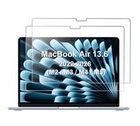 ProCase 2 Pack Screen Protector for MacBook Air 13-Inch 2026-2022, 9H Hardness HD Clear Tempered Glass, Bubble-Free Installation, Anti-Scratch & Anti-Fingerprint Film for MacBook Air 13” (M5/M4/M3/M2)