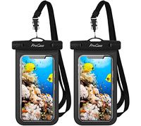 ProCase 2 Pack Waterproof Phone Case Pouch, IPX8 Underwater Dry Bag for iPhone 17 Air 16 15 14 13 12 Plus Pro Max 11 Xs Max XR X 8 7 6S, Galaxy S22 S22+ S21 FE -Black