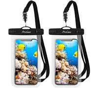 ProCase 2 Pack Waterproof Phone Case Pouch, IPX8 Underwater Dry Bag for iPhone 17 Air 16 15 14 13 12 Plus Pro Max 11 Xs Max XR X 8 7 6S, Galaxy S22 S22+ S21 FE -Clear