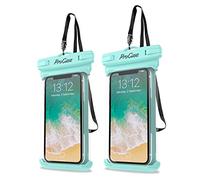 ProCase 2 Pack Waterproof Phone Pouch, Underwater Case phone sleeve for iPhone 17 Air 16 15 14 Plus Pro Max 13 12, Galaxy S24 Ultra S23 S22 Up to 7.0 inch, Cruise Beach Essentia -Green