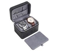 ProCase 2-Slot Watch Travel Case for Men, Portable Watch Holder -Darkgray