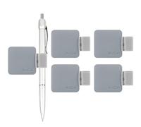 ProCase 【5 Pack Self Adhesive Pen Loop Holder, for Dairy Notebooks Journals Planners, Elastic Stick On Pen Holder Stylus Loop -Grey