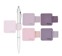ProCase 【5 Pack】 Self Adhesive Pen Loop Holder, for Dairy Notebooks Journals Planners, Elastic Stick On Pen Holder Stylus Loop -Purple
