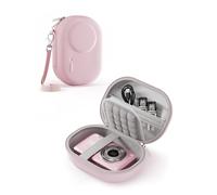 ProCase Camera Case for Kodak PIXPRO FZ55/FZ45/C1 Zoom,for CAMKORY/Lecran/VAHOIALD/Canon IXUS 285 HS, Compact Digital Camera Carrying Case, Shockproof Travel Storage Bag with Mesh Pocket - Pink