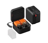 ProCase Card Deck Box with Portable Carrying Case, Acrylic Commander Deck Boxes Holds 400+ Double-Sleeved Cards with Hard Travel Organizer for MTG, TCG, YuGiOh -Black