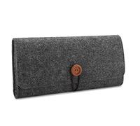 ProCase Carrying Case for Nintendo Switch 2 2025, Portable Travel Bag Ultra Slim Felt Pouch for Nintendo Switch with 5 Game Cartridges Holders -Black