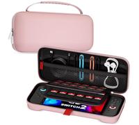 ProCase Carrying Case for Nintendo Switch 2 (2025) with 24 Game Card Slots, Hard Portable Travel Case Storage Bag Protective Pounch for 2025 Switch 2 (Pink, for Nintendo Switch 2 (2025 Release))