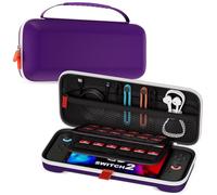 ProCase Carrying Case for Nintendo Switch 2 (2025) with 24 Game Card Slots, Hard Portable Travel Case Storage Bag Protective Pounch for 2025 Nintendo Switch 2 Console and Accessories -Purple