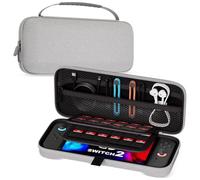 ProCase Carrying Case for Nintendo Switch & Switch OLED with 8 Game Card Slots, Hard Portable Travel Case Storage Bag Protective Pouch for Nintendo Switch Console and Accessories -Grey