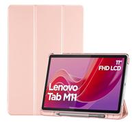 ProCase Case for 11 Inch Lenovo Tab M11 2024 with Pen Holder, Ultra Thin & Lightweight Smart Case Cover, Lightweight, Pink