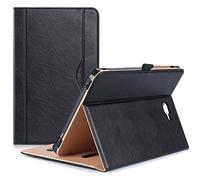 ProCase Case for Galaxy Tab A 10.1 Case 2016 (SM-T580 T585) - Premium PU leather Stand Folio Case Cover, with Document Card Holder -Black