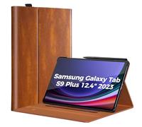 ProCase Case for Galaxy Tab S10 Plus 2024/Tab S9 Plus 2023 12.4 Inch SM-X820/X810/X816B/X818U, Multiple Angle Stand Cover PU Leather Case with Pen Holder and Support Auto Sleep/Wake -Brown