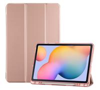 ProCase Case for Galaxy Tab S6 Lite 10.4 2024 2022 2020(SM-P620/P625/P613/P619/P615/P610), Trifold Stand Folio Soft TPU Translucent Back Cover with S Pen Holder Support Auto Wake/Sleep -Rosegold