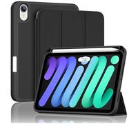 ProCase Case for iPad Mini 7 A17 Pro 2024 / iPad Mini 6 2021, 8.3 Inch iPad Mini 7th/6th Gen Protective Case, Smart Case Cover for iPad Mini 7/6 8.3 Inch - Black