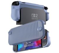 ProCase Dockable Switch 2 Grip Case, Protective PC Front Cover with a Foldable Controller Holder Design, Slim Shockproof Hard Shell Fit for 2025 Switch 2 & Kickstand -Navy