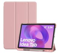 ProCase Folio Case for Lenovo Idea Tab 11" 2025/K11 Gen 2 with Pen Holder, Lenovo Idea Tab 11 Inch TB-336ZU/336FU Slim Stand Tri-Fold Hard Shell Protective Tablet Cover Translucent Back -Lightpink