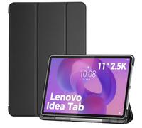 ProCase Folio Case for Lenovo Idea Tab 11" 2025/K11 Gen 2 with Pen Holder, Lenovo Idea Tab 11 Inch TB-336ZU/336FU Slim Stand Tri-Fold Hard Shell Protective Tablet Cover Translucent Back -Black