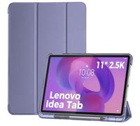 ProCase Folio Case for Lenovo Idea Tab 11" 2025 with Pen Holder, Lenovo Idea Tab 11 Inch TB-336ZU/TB-336FU Slim Stand Tri-Fold Hard Shell Protective Tablet Cover Translucent Back Case -Lightpurple