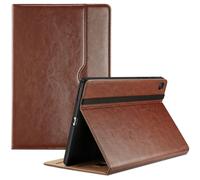 ProCase for Galaxy Tab S6 Lite 10.4 Inch 2024/2022/2020 with S Pen Holder; Premium PU Leather Folio Business Stand Cover with Hand Strap; Pencil Holder; Front Pocket -Brown