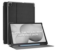 ProCase for Galaxy Tab S6 Lite Case 10.4” 2022 2020 SM-P613 SM-P619 SM-P610 P615, Shockproof Lightweight Slim Protective Book Case Folio Cover -Black