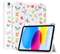 ProCase for iPad A16 11th/10th Generation Case with Pencil Holder-Butterfly