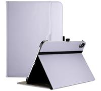 ProCase for iPad A16 11th Generation 11 Inch 2025/iPad 10th Generation Case 10.9 Inch 2022, iPad 11/10 PU Leather Case Business Stand Cover Smart Folio with Hand Strap Front Pocket Pen Loop -Purple