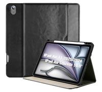 ProCase for iPad Air 11-inch (M3) 2025/(M2) 2024, iPad Air 5/4th Gen 10.9 Inch PU Leather Case Business Stand Cover Multi-Angle Viewing Smart Folio with Auto Sleep/Wake Pen Loop -Black