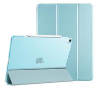 ProCase for iPad Air 13 Inch Case M4/M3/M2(2026/2025/2024), Slim Smart Cover iPad 13 Air M4 M3 M2 Case with Translucent Hard Shell Back, Supports Touch ID, Auto Wake/Sleep -Aqua