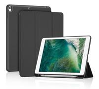 ProCase for iPad Air 3rd 10.5" 2019 / iPad Pro 10.5" 2017 Case, Smart Stand Cover with Pencil Holder Soft TPU Back for iPad 10.5 Inch -Dark Black