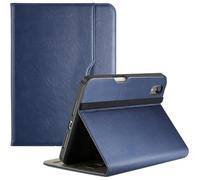 ProCase for iPad Mini 7th (A17 Pro) 2024/iPad Mini 6th Generation 2021 8.3 Inch Case; Premium PU Leather Folio Business Stand Cover with Hand Strap; Pencil Holder; Front Pocket -Navy
