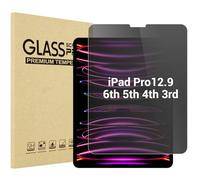 ProCase for iPad Pro 12.9 Inch Privacy Screen Protector 6th 5th 4th 3rd Generation 2022 2021 2020 2018, Anti-Spy Tempered Glass Screen Film Guard for iPad Pro 12.9"