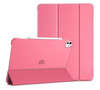 ProCase for iPad Pro 13 Inch Case M5 2025/ M4 2024, Smart Cover iPad Pro M5 M4 Case 13 Inch, Slim Stand Translucent Hard Shell Back, Supports Touch ID, Auto Wake/Sleep -Melonpink