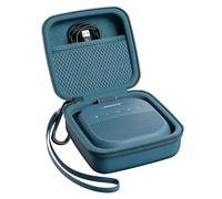 ProCase Hard Carrying Case for Bose SoundLink Micro 2nd and 1st Gen, Portable Travel Storage Mini Speaker Bag with Carabiner and Hand Strap, Shockproof Box Holder for Cable Charger Accessories -Blue