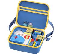 ProCase Hard Carrying Case for Little Tikes Story Dream Machine Starter Set, Kids Large Toy Bag Travel Portable Storage Box for Boy Girl Littles Character Books, Container with Shoulder Strap -Blue