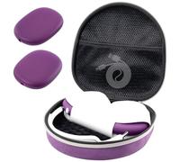 ProCase Hard Case for Apple AirPods Max & AirPods Max 2, Travel Protective Carrying Case with Silicone Ear Cushion Covers, Shockproof EVA Shell with Soft Lining & Accessory Pocket - Purple