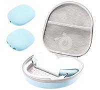 ProCase Hard Case for New AirPods Max, Travel Carrying Headphone Case with Silicone Earpad Cover & Mesh Pocket, AirPods Max Protective Portable Storage Bag -Lightblue