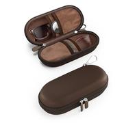 ProCase Hard Double Sunglasses Glasses Case for Men Women -Chocolate