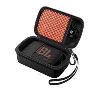 ProCase Hard Shell Travel Case for JBL Go 5/4/ 3/ Go 3 Eco Ultra Speaker, Waterproof Portable Carrying Box for JBL Mini Speaker and Accessories, Storage Bag with Mesh Pocket & Wrist Strap -Black