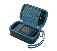 ProCase Hard Shell Travel Case for JBL Go 5/4/ 3/ Go 3 Eco Ultra Speaker, Waterproof Portable Carrying Box for JBL Mini Speaker and Accessories, Storage Bag with Mesh Pocket & Wrist Strap -Blue