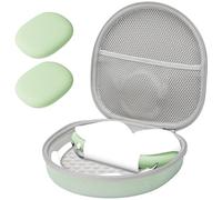 ProCase Headphones Case for AirPods Max 2020 with 2 Intelligent Silicone Covers, Travel Bag for Headphones, Carry Bag, Headset Case for AirPods Max Headphones - Green