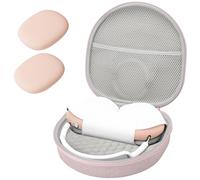 ProCase Headphones Case for AirPods Max 2020 with 2 Intelligent Silicone Covers, Travel Bag for Headphones, Carry Bag, Headset Case for AirPods Max Headphones - Pink