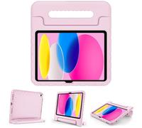 ProCase Kids Case for iPad A16 11th 11” / iPad 10th 10.9” -Light Pink | Shockproof Lightweight Cover with 180° Rotatable Handle Grip & Pencil Holder, Dual-angle Kickstand for iPad 11/10 2025/2022