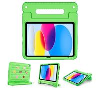 ProCase Kids Case for iPad A16 11th Generation 2025/iPad 10th Generation 2022 with Pencil Holder, iPad 11/10 Case Shockproof Lightweight Cover with Stand Convertible Handle for Children -Grass Green